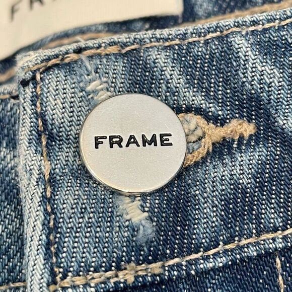 Frame Le Grand Garçon Denim Shorts Size 28 - Picture 6 of 6